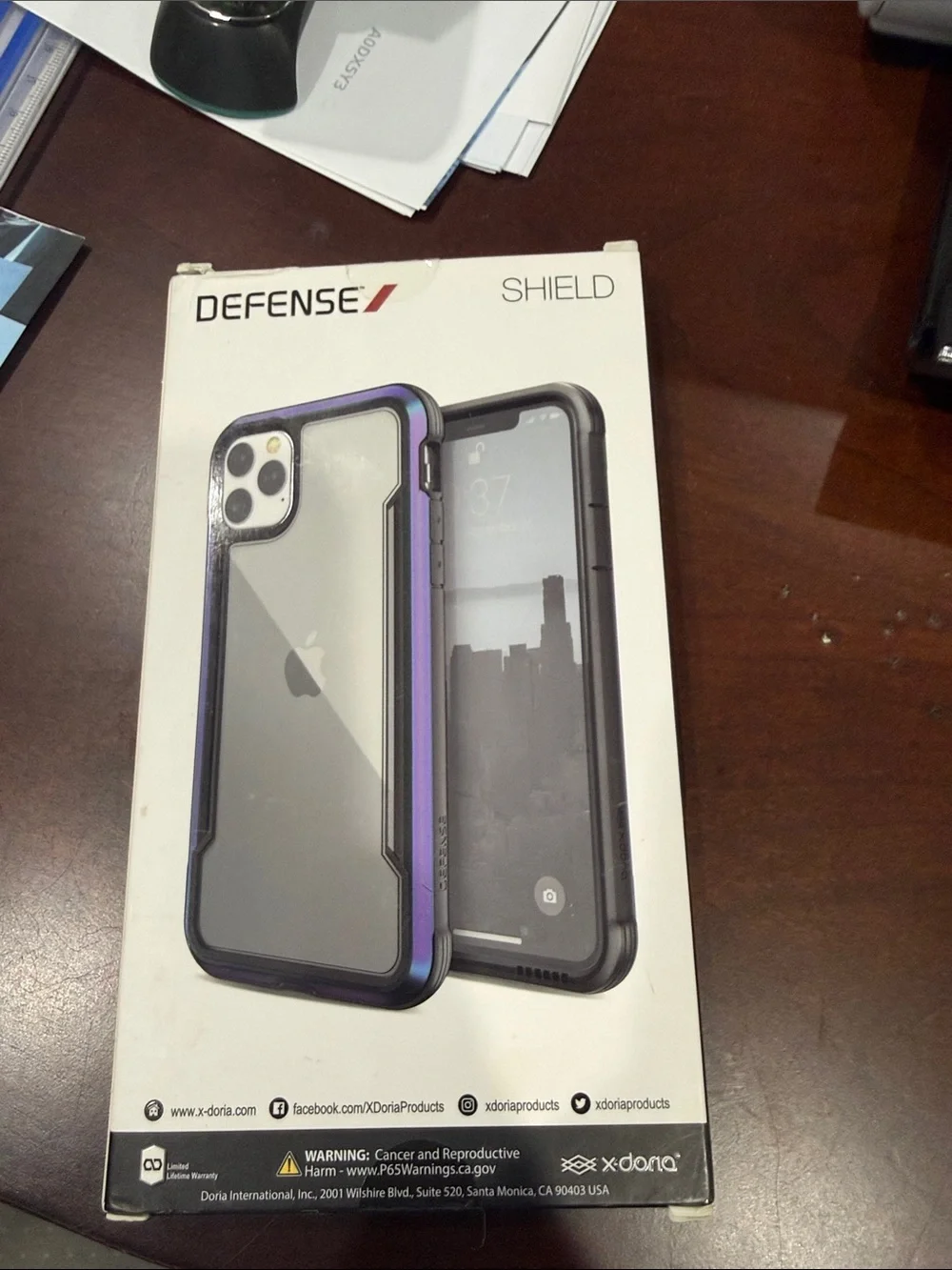 Defense Shield Clear Purple iPhone 6.5
